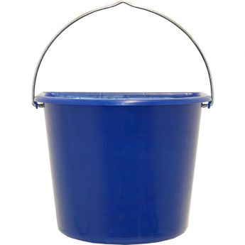 Feeding Bucket with Metal Hooks & Handle