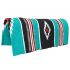 Acrylic Cool Saddle Pad WESTERN Turquoise