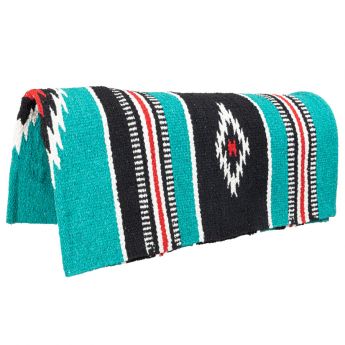 Acrylic Cool Saddle Pad WESTERN Turquoise