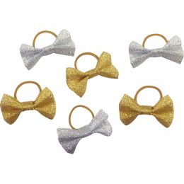 Rubber Bands For Mane & Tail Bows glittered