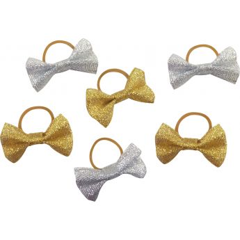 Rubber Bands For Mane & Tail Bows glittered