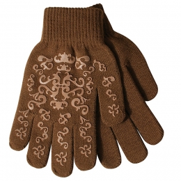 Elasticated Gloves with print
