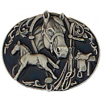 Belt Buckle "Horse’s Collage"