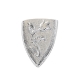 Metal Decorative "Shield with Flower"