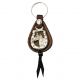 Leather Horsehead Key Ring