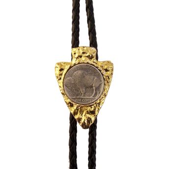 Bolo Tie "Buffalo Arrowhead"