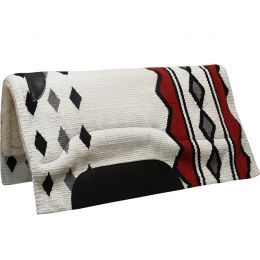 Woolen saddle pad for western saddles with fur ARGY'S ART