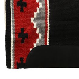 Woolen saddle pad for western saddles with fur ARGY'S ART
