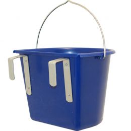 Feeding Bucket with Metal Hooks & Handle