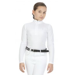 Long-Sleeve Shirt for Children "MESH" EQUITHEME- High Collar & Zip