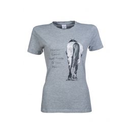 Γυναικείο T-shirt 'HORSES LEAVE HOOFPRINTS'